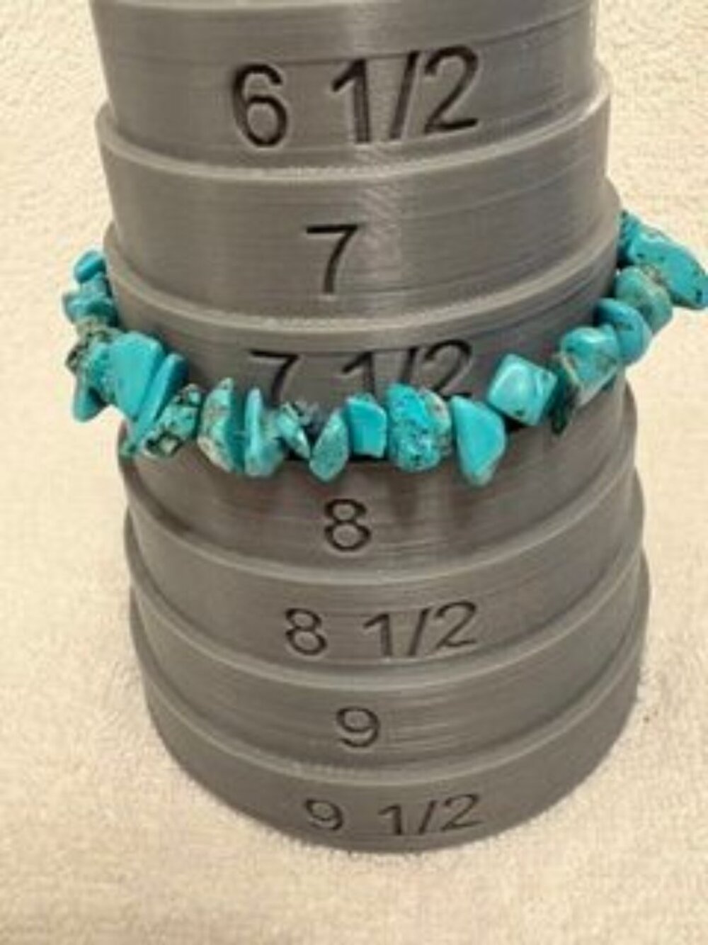 NEW Blue Howlite 50 ctw chips Stretch Bracelet